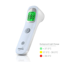 1 x RAW Customer Returns EUROPE Fever Thermometer for Children, Adults, Infrared Forehead Thermometer with Fever Alarm, C F Switch, 30 Times Memory Blue  - RRP €19.99