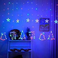 1 x Brand New Shengruili LED curtain light, fairy lights window, Christmas decoration sucker lamp, light curtain window LED, LED window light suction cup, outdoor balcony hanging curtain lights, Christmas decoration - RRP €14.62