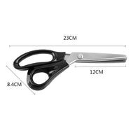 1 x RAW Customer Returns Fabric Lace Triangle Scissors, Pinking Shears Fabric Scissors Comfort Grips Professional Hand Dressmaking Pinking Scissors Craft Zig Zag Cut Scissors Sewing Scissors Hobby Cutter 3 mm  - RRP €13.1