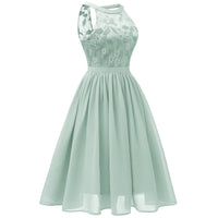 17 x Brand New Elegant Evening Dress for Wedding Backless Swing Chiffon Cocktail Dress,Green,S - RRP €679.83