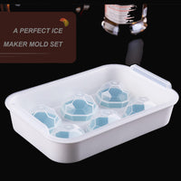 14 x Brand New Ice cube mold silicone balls, HPYLIF H ice cube container with lid, ice cube mold silicone for 6 cm large, BPA free, easy removal of the ice cubes, silicone ice cube mold - RRP €233.38