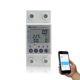 1 x RAW Customer Returns KETOTEK Smart 1 Phase Electricity Meter DIN Rail Digital LCD Energy Meter KWh Meter WiFi Remote Control DIN Rail AC Meter by Tuya Smart Life App - RRP €52.99