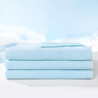 1 x RAW Customer Returns Summer blanket 150x200 cm, cooling duvets with cool feeling silk fiber, cooling blanket for sleeping, light, soft and breathable summer blanket for night sweats and hot sleepers, blue - RRP €32.18