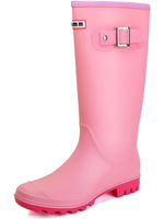 1 x RAW Customer Returns Lvptsh Women s Rain Boots Comfortable Rubber Boots Waterproof Garden Boots Non-Slip Rain Shoes Rain Ankle Boots,Pink,EU39 - RRP €58.8