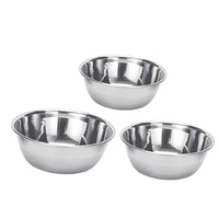 1 x Brand New EXCEART 3 Piece Stainless Steel Mixing Bowl Set for Medicine, Iodine Bowl, Multipurpose Bowls, 201 Stainless Steel - RRP €12.7