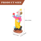 9 x Brand New PRETYZOOM - Set of 4 Miniature Clown Figurines Office and Home Decorations Ideal for Halloween and Parties - RRP €239.31