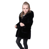 1 x RAW Customer Returns KVbabby Girls Winter Warm Coat Thick Fur Coat Plush Outwear Winter Coat Children Outerwear with Hood - RRP €42.73