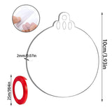 1 x RAW Customer Returns TSKDKIT 50 pieces acrylic disc Christmas ball acrylic disc Christmas decoration pendant plexiglass plates Christmas tree balls plexiglass disc for Christmas decoration crafts 10 cm  - RRP €25.99