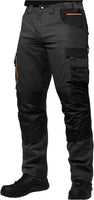 1 x RAW Customer Returns ACE Genesis Pro Men s Work Trousers Long - Men s Work Trousers with Stretch Waistband, Elasticated Waist Knee Pad Pockets - Black - 60 - RRP €54.99