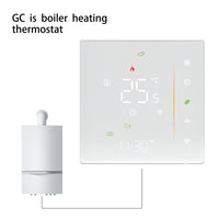 1 x RAW Customer Returns MOES Smart Thermostat WiFi Programmable Room Underfloor Heating Temperature Controller for Gas Boiler Temperature Humidity Weather Station Tuya Smart Life APP Wireless Control Alexa Google Home - RRP €55.99