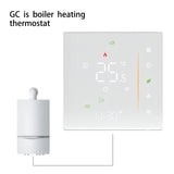 1 x RAW Customer Returns MOES Smart Heating WiFi Thermostat, Heating Thermostat for Gas Boilers, Programmable Room Thermostat for 5A, Tuya Smart Life App, Alexa Google Home Voice Control White - RRP €55.99