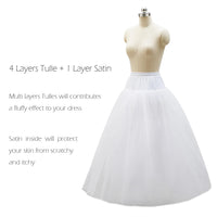 1 x RAW Customer Returns Aprildress Women s Petticoat Without Hoops White Petticoat Tulle Crinoline Skirt for Wedding Dresses IT-PPT026 - RRP €26.94