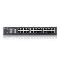 1 x RAW Customer Returns Zyxel 24-Port Gigabit Ethernet Unmanaged Switch - Fanless Design GS1100-24E  - RRP €84.9