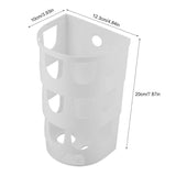 1 x RAW Customer Returns BuyWeek Garbage Bag Storage Box, PP Garbage Bag Holder Wall Garbage Bag Stand Storage Holder for Kitchen Bedroom Bathroom White  - RRP €26.4