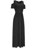 1 x RAW Customer Returns STYLEWORD Summer Dress Women Long Maxi Dress Summer Black Elegant Casual Dress Short Sleeve Dresses with Pockets - RRP €34.27