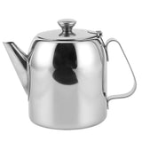 1 x RAW Customer Returns Stainless steel teapot, metal teapot, stainless steel coffee pot with short spout, coffee pot teapot stainless steel kettle cold water jug short spout for hotel restaurant 850ml  - RRP €23.38