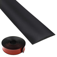 1 x RAW Customer Returns Self-adhesive transition profile, 3 m, width 4 cm, self-adhesive transition strip, floor covering strip black  - RRP €25.2