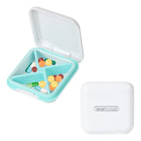 2 x Brand New Pill Box Portable Pill Box Plastic Pill Box 4 Compartments Travel Pill Box Waterproof Medicine Box Small Pill Organizer Daily Pill Box for Vitamin Multiple Medicine White  - RRP €19.04