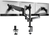 1 x RAW Customer Returns WORLDLIFT monitor mount 3 monitors, premium aluminum 3 monitor mount for 17 -27 LED LCD screens, height adjustable desk mount, 7 kg arm, vesa 75 75 100x100 - RRP €119.98