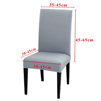 1 x RAW Customer Returns MOLVCE Chair Covers Set of 4 Stretch Chair Covers Universal Chair Covers Made of Polyester Chair Cover for Dining Room, Hotel, Banquet, Party Decoration, Wedding, Light Grey - RRP €22.18