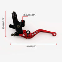 1 x RAW Customer Returns Aiuphing Motorcycle Clutch Brake Lever, 7 8 22mm Adjustable Horn Clutch with Hydraulic Pump, Universal CNC Aluminum Handlebar Brake, for Honda Suzuki Kawasaki Yamaha D10 Red  - RRP €24.0