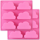 1 x RAW Customer Returns Cozihom Silicone Cloud Mold Silicone Soap Mold Multifunctional Soap Pudding Jelly Chocolate Mold 2pcs - RRP €9.37