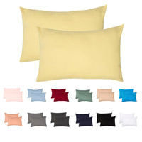 1 x RAW Customer Returns Livessa set of 2 pillowcases 40x60 cm - concealed zipper on the long side, pillowcase made of 100 cotton jersey fabric, ultra soft and breathable, Oeko-Tex certified - RRP €14.02