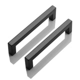 1 x RAW Customer Returns Probrico 15 cabinet handles black matt 128mm hole spacing, furniture handles black matt - RRP €31.87