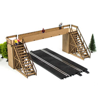 1 x RAW Customer Returns PROSCALE Scalextric accessories bridge. Model decoration racing car slot car 1 32 model kit wooden models to assemble build adults children bridge 2  - RRP €30.24