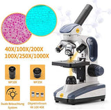 1 x RAW Customer Returns SWIFT SW200DL 40X-1000X magnification junior microscope with additional WF25X eyepiece, carrying handle and wireless monocular microscope for curious children and adults - RRP €63.52