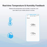 1 x RAW Customer Returns SONOFF SNZB-02 ZigBee Mini indoor temperature humidity sensor for checking the room climate, SONOFF ZBBrigde required, indoor thermometer hygrometer with alarm function, Alexa supported - RRP €16.08