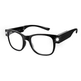 1 x RAW Customer Returns OuShiun Reading Glasses with LED Lights Rechargeable Smart Glasses for Work Hobbies Reading for Men Women Elderly 1.5X  - RRP €22.99