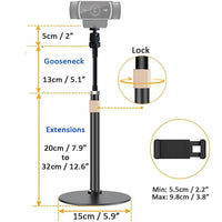 1 x RAW Customer Returns Etucro Webcam Stand Phone Holder Extension Type Desktop Stand Flexible Gooseneck Video Stand Camera Mount for Mobile Phones, Logitech Webcam C922 C930e C920S C920 etc. 1 4 Thread  - RRP €23.98