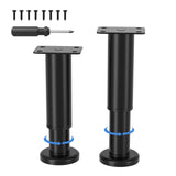 1 x RAW Customer Returns VETIN 2PCS Metal Furniture Feet 12-18cm Adjustable Furniture Legs Bed Suitable for Wardrobe Sofa Bed Table Can Carry 450kg - RRP €21.6