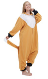 1 x RAW Customer Returns Animal Pajamas Cosplay Men Women Adults Orange Fox Jumpsuit Costume L - RRP €28.04