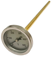 1 x RAW Customer Returns TERMOMED oven thermometer for wood oven, scale from 0 to 500 C, with sheath or 20 cm. 6.5cm - RRP €42.0