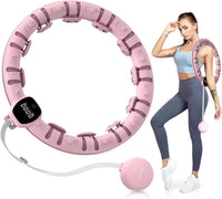 1 x RAW Customer Returns Smart Hoop, Fitness Tires for Adults, Hoop Tires with 16 Removable Knots for Fat Burning Home Workout for Women and Men - RRP €40.33