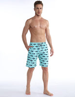 1 x RAW Customer Returns iCKER men s shorts, swimming trunks, beach shorts, beach shorts, board shorts, quick-drying for summer, light green, 4XL - RRP €20.42