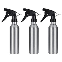 1 x RAW Customer Returns Beaupretty 3pcs Spray Bottle Empty Metal Sprayer Water Sprayer Refillable Atomizer Pusher Water Spray Bottle for Cosmetic Salon Garden Houseplants Watering 250ml Silver - RRP €34.19