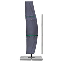 1 x RAW Customer Returns Sekey cantilever umbrella parasol protective cover with rod, cover for garden umbrella with ventilation openings, cover for crank umbrella balcony umbrella, 100 polyester, waterproof, dark grey. - RRP €24.19