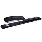 1 x RAW Customer Returns Long Reach Stapler, Desktop Stapler, Standard Long Arm Stapler for Booklet or Book Binding, Black - RRP €16.13