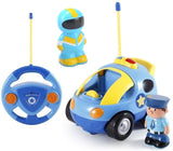 1 x RAW Customer Returns Pup Go Kids Remote Control Cartoon Police Car - Radio Control Racing Car Toy with Music and Light, The First Remote Control Car from 2 Years, Birthday Gift for Children over 2 3 Years - RRP €22.33