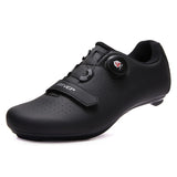 1 x RAW Customer Returns Cycling Shoes for Men, Women, Mountain Bike, Compatible with Shimano SPD Look Delta, Compatible with Peloton Bike Shoes, All Black 43 EU - RRP €58.99