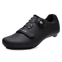 1 x RAW Customer Returns ARTVEP Cycling Shoes Men Women Road Bike Shoes MTB Cycling Shoes Compatible with Look SPD SPD-SL Delta Lock Pedal Riding Shoes Peloton Shoes All Black EU38 240 - RRP €58.99