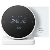 1 x RAW Customer Returns Beok thermostat underfloor heating for gas boiler heating system, Tuya WiFi smart room thermostat on the wall and standing optional, wireless heating thermostat digital, USB or battery operated - RRP €88.87