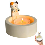 1 x RAW Customer Returns Cartoon cat candle holder, cute cat tea light holder, paws, warm cat candle holder, decorative cute gifts for cat lovers, 6 cm resin candle holder, cat ornaments - RRP €14.11