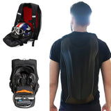 1 x RAW Customer Returns JFG RACING motorcycle backpack waterproof motorcycle backpack hard shell carbon fiber motorcycle helmet backpack waterproof 30L large capacity for travel camping cycling storage bag - RRP €62.99