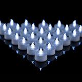 1 x RAW Customer Returns LED candles, 50 pieces LED tea lights candles, cold white realistic and bright flickering tea lights, CR2032 battery operated, long-lasting tea lights for wedding, holiday, party, home decoration - RRP €19.3