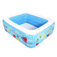 1 x RAW Customer Returns Inflatable pool, pool with inflatable soft floor, swimming pool, inflatable bathtub for indoor or outdoor, ball pit 185 148 56  - RRP €64.76