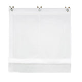 1 x RAW Customer Returns ESLIR Roman blind without drilling Roman curtains with U-hooks Eyelet blind Voile curtains Transparent curtains Modern 1 piece White WxH 80x130cm 1 piece - RRP €23.18